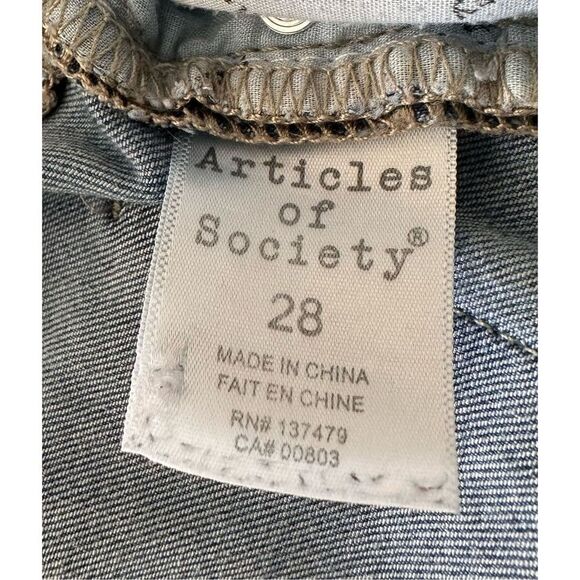 Articles of Society Women’s Blue‎ High Rise Straight Leg Jeans Size 28 - Picture 6 of 8